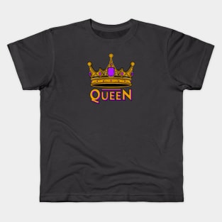 QUEEN CROWN Kids T-Shirt